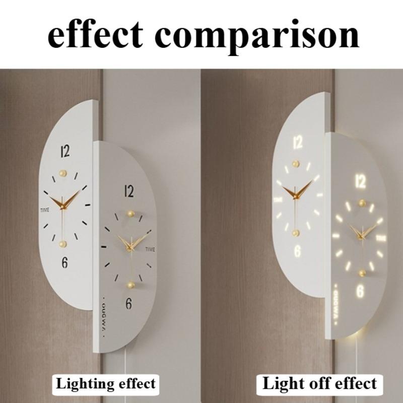 Corner Wall Clocks Creative Light Luxury Wall Clock Hanging Silent Design Nordic Clocks Morden Living Room Decorations
