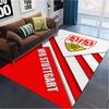 VfB Stuttgart Teppich für Wohnzimmer Schlafzimmer Zuhause Sofadekoration, Kinderspiel rutschfeste Bodenmatte