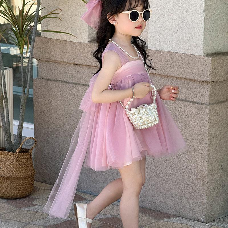 Sweet Pearl Princess Handbag - Boys' and Girls' Single Shoulder Bag with Chain Strap - Children's Bag