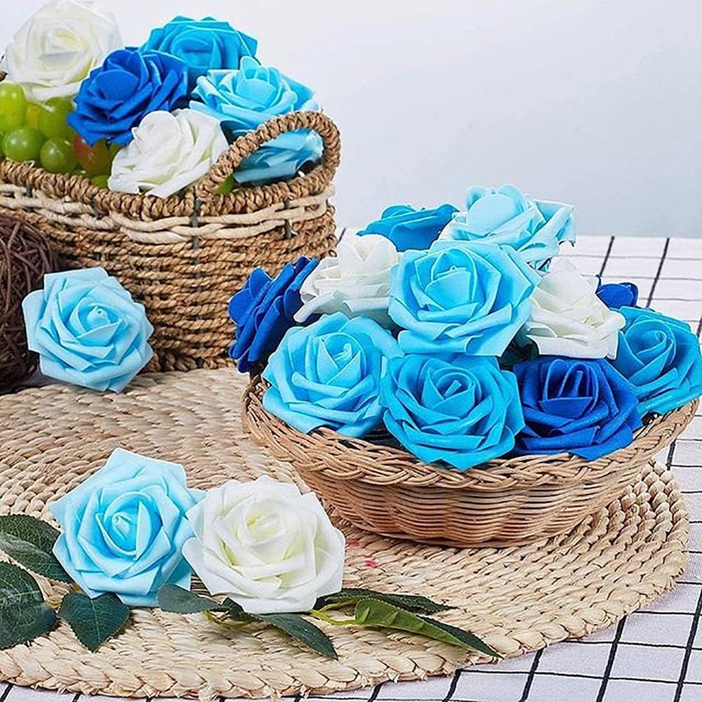 PE Foam Rose Artificial Flower Valentine's Day Wedding Bride Bouquet Car Decor DIY Gift Wreath Home Outdoor Garden Holiday Party
