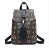 Damenmode Kleiner Rucksack Buchstabenmuster Retro Kleiner Gürtel Tragbare kleine Handytasche Reiserucksack Designertaschen