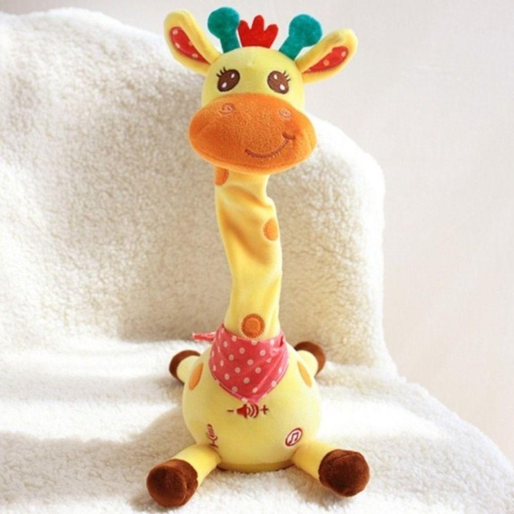 Repeating What You Say Dancing Talking Giraffe Toy with 10 Songs Plush Toy Doll  Gifts