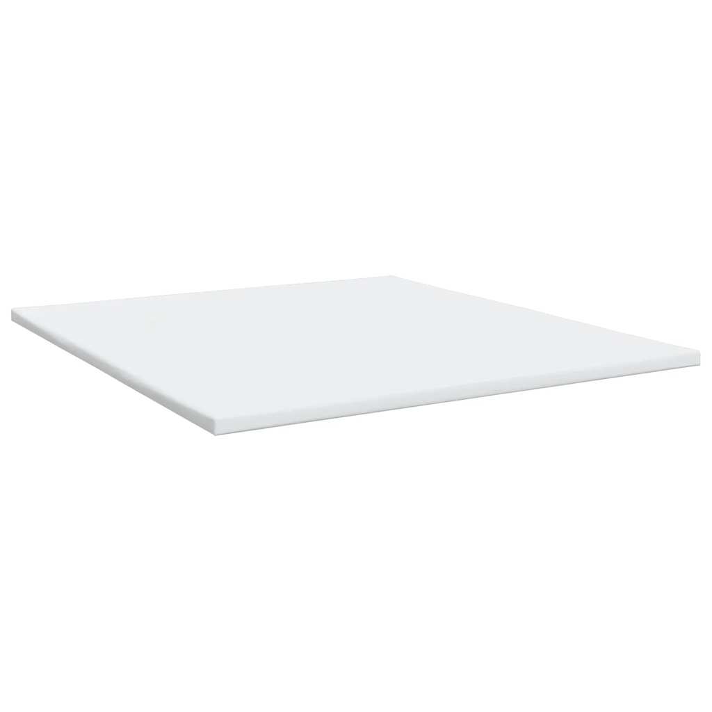 Box Spring Bed with Mattress Light Grey 200 x 200 cm Fabric