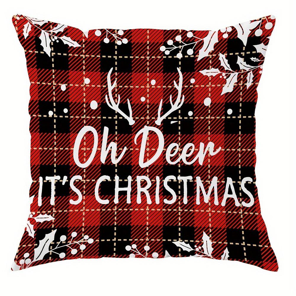 

Festive Christmas Pillowcases: All Heay Come Home for Christmas, Merry Christmas Reindeer, Happy Holidays Truck 16x16Inch