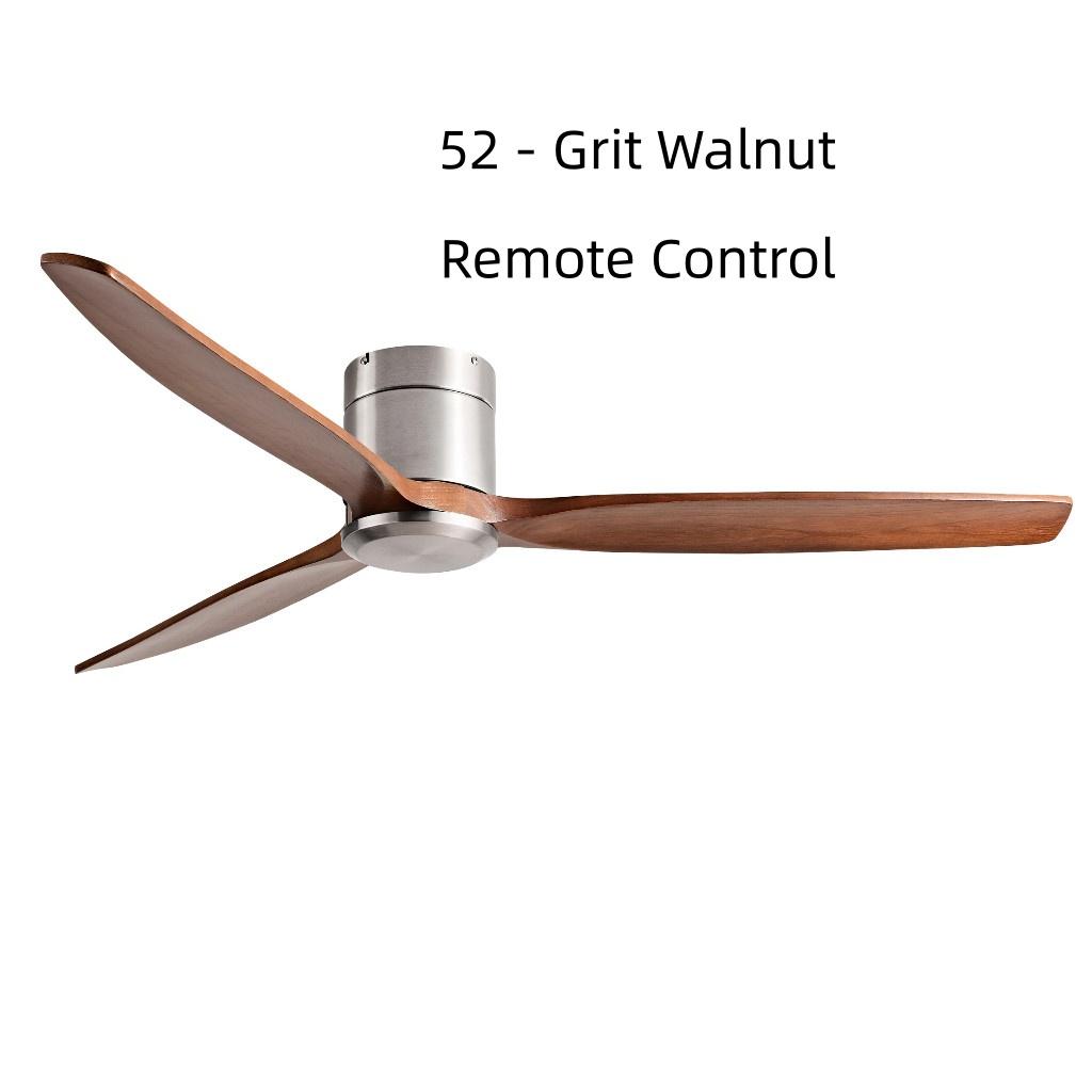 42-60" Modern Whisper-Quiet Villa Hotel Decoration Fan Commercial Ceiling Fan Style Solid Wood Blades Electric Fan