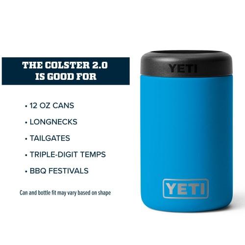 YETI Rambler 12oz Colster Can Insulator for Standard Size Cans, Big Wave Blue