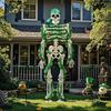 5 Pcs 12 ft Skeleton Accessories St. Patrick's Day Sculptures Giant Skeleton Accessories for Garden Lawn Outdoor St. Patrick's Day Statues Decoration