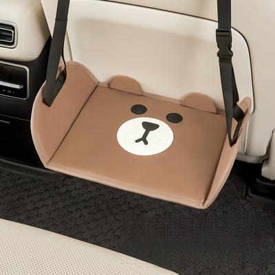 1 buc. Suport pentru picioare reglabil pentru bancheta din spate a mașinii, cu design drăguț de ursuleț - Taburet portabil pentru vehicul, pentru confort în afaceri și călătorii
