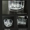 Heart-Shaped Transparent Makeup Organizer for Brushes, Pencils, and Lipsticks