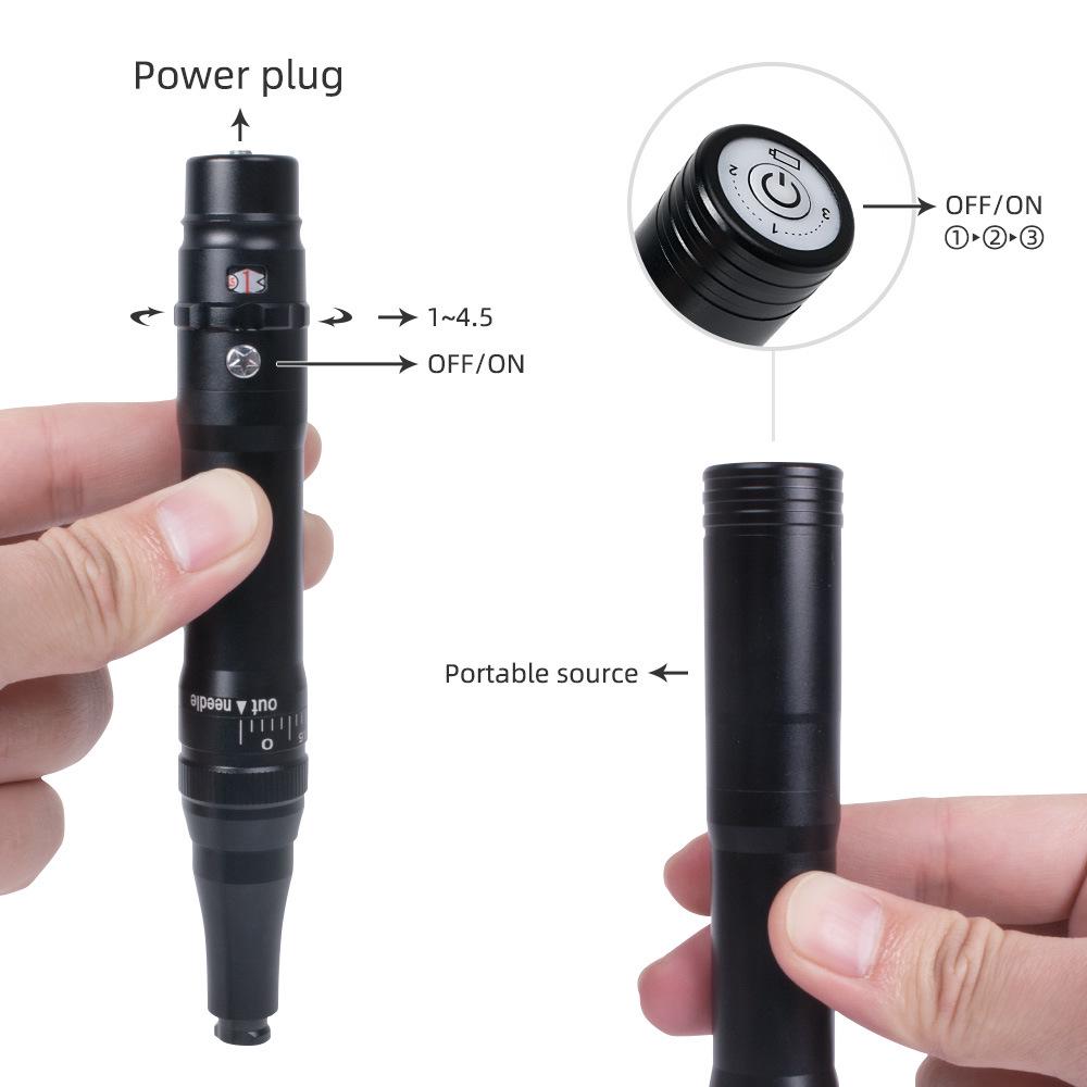 All-in-One Rechargeable PMU Machine for Eyebrows, Lips, Eyeliner: Battery-Powered Microblading & Shading Tool