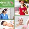 Women Nurse Headbands with Button Wide Headbands for Mask Non Slip Elastic Ear Protection Gift for Doctors Sweatband Hairband