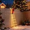 LED Christmas Fairy Lights Ladder Lights with Santa Claus Christmas Tree Lights For Indoor Outdoor Window Garden Home Decoration
