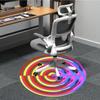 1pc Hypnotic Circle Pattern Chair Carpet for Office Non Slip, Machine Washable Rug for Office, Room Holiday Decor for Christmas, Birthday Polyester
