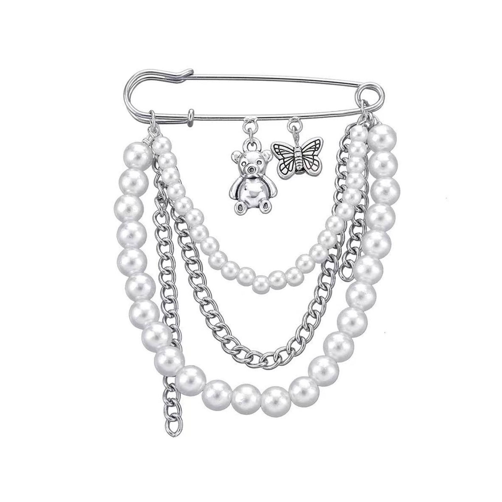 

Оригинальный значок на лацкан с жемчугом, стразами, кристаллами, ювелирная брошь, реквизит для фото, изящная хрустальная брошь-булавка, брошь A