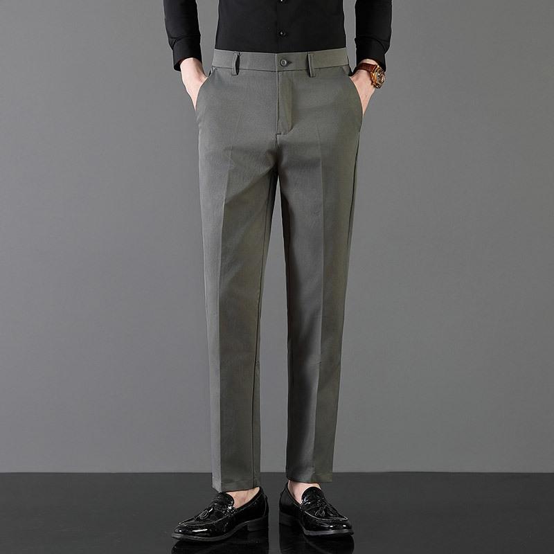 New men's drape trousers spring business men's trousers work commuter trousers casual trousers
