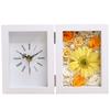 IPFA Preserved Flower Gerbera Table Clock Flower Clock Perfect for 90th Stylish and Cute Flower Anniversary (Yellow) - Birthdays, Weddings,