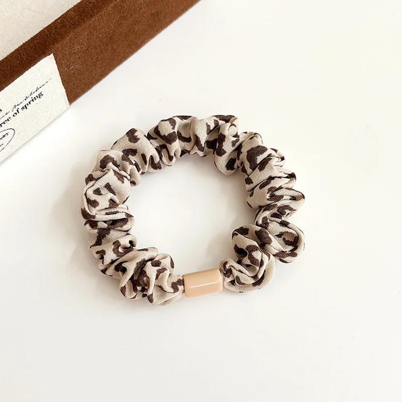 2026 Fashion Leopard Print HairBand High Elastic Small Hair Ties Rope Ponytail Headwear Women Creative Korean Hair Accessories