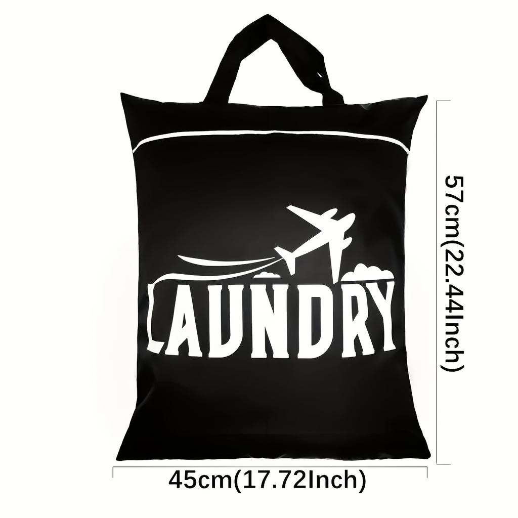 Portable Laundry Bag with Carry Handle, Wet-Dry Separation for Dirty Clothes, Swimsuits & Gym Use, Perfect for College Dormitory