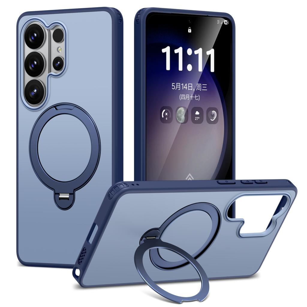 Compatible with Samsung S26 Ultra Tiancai Pivot Magnetic Stand Phone Case, S25 Ultra Shockproof S24 Ultra Case