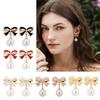 Exquisite Bowknot Drop Earrings Accessory Unique Ear Pendant Delicate Bowknot Ear Hooks Adornment for Daily Wear Dates