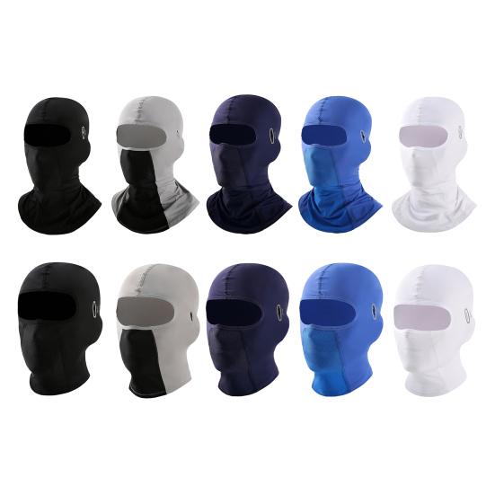 Cycling Ice Silk Face Guard Neck Gaiter UV Protection Breathable Outdoor Motorcycle Helmet Liner Bandana Balaclava Neck Scarf Face Shield