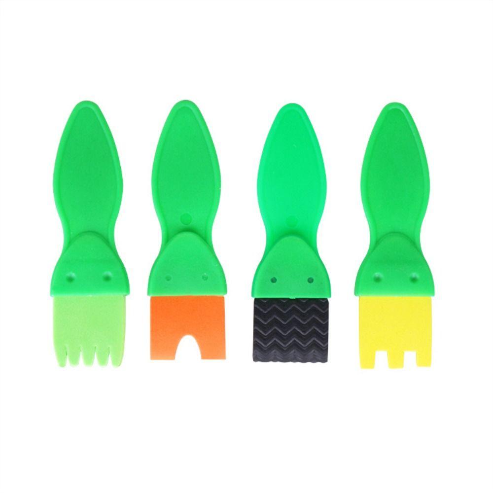 Mushroom Stick DIY Sponge Stamp Brush Sponge Brush Sponge Stamp Brush Kits   Kindergarten