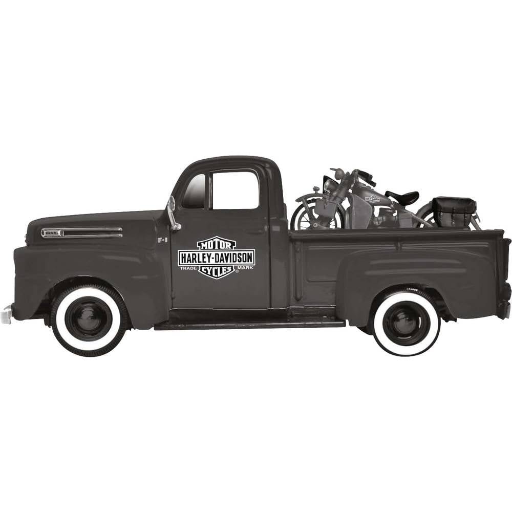 

Themed 1948 Ford Pickup and 1942 WLA Flathead Harley-Davidson F-1