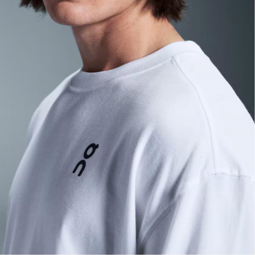 On Club Lg-T Logo Print Casual Soft Comfortable Lg Sleeve T-Shirt Men tops White 1ME30120069