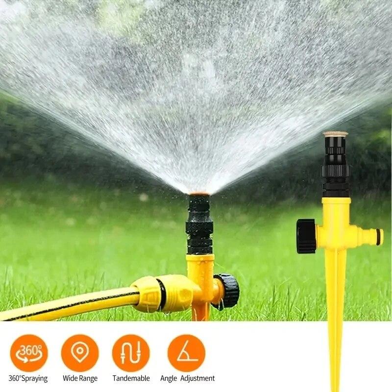 Automatischer Gartensprinkler mit 360°-Drehung – perfekt für Rasenflächen, Bauernhöfe und Gewächshäuser!