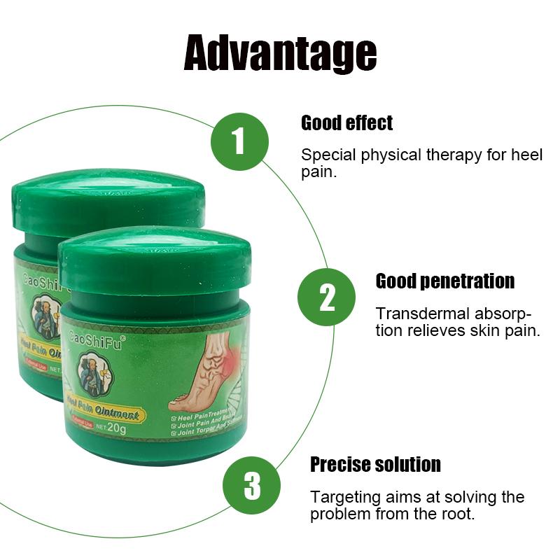 Natural Herbs Heel Pain Cream Foot Massager 20g