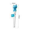 Kid Training Chopsticks Cartoon with Positioning Rings Lightweight Anti Slip Cat Pink