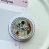Rhinestone Bow Love Round Flower Mirror Mobile Phone Airbag Holder Magnetic Retractable Desktop Support Holder