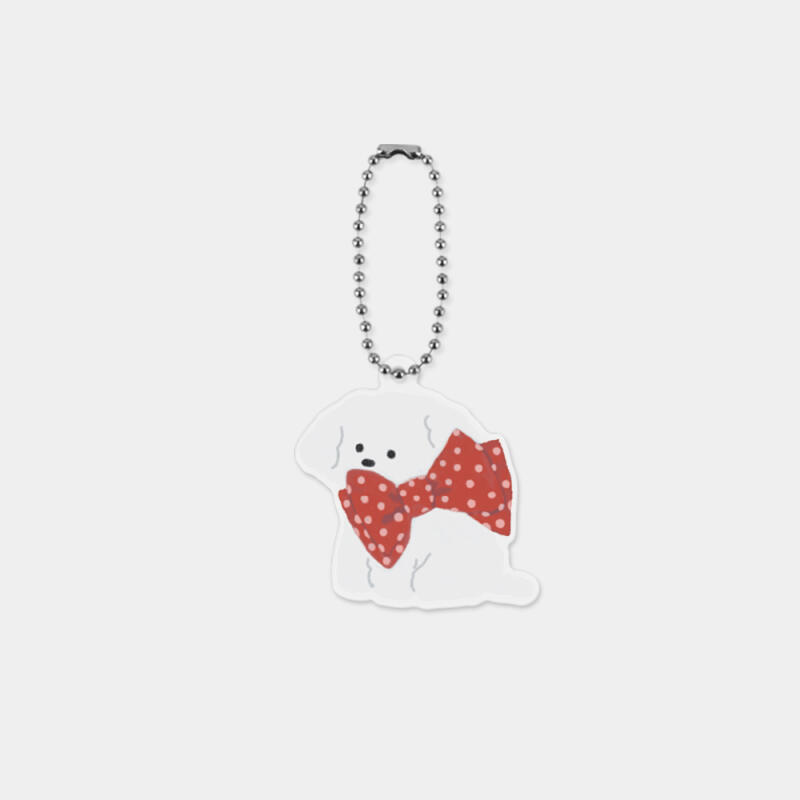 red big ribbon ppokku acrylic keyring Single product