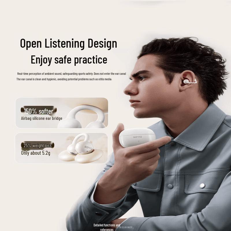 Saina Z60S Open-Ear Bluetooth Ear Clip Headphones