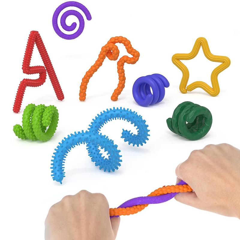 10 Estilos Juguetes Fidget Piedra de la Preocupación Especial para TDAH Necesidad Especial Calmarse Alivio del Estrés Juguetes de Piedra Sensorial Para Niños Regalos para Adultos