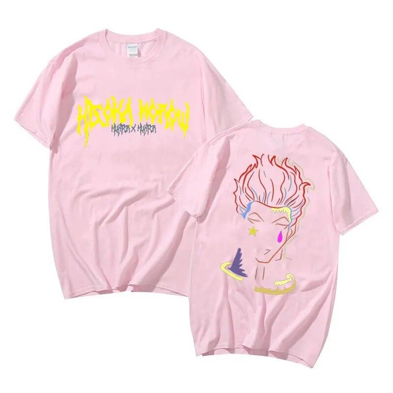 Japonské Anime Hunter X Hunter Tričko Hisoka Letní Unisex Dámské Volné Trička Unisexga 90. léta Unisex Módní Tričko Krátký rukáv