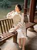 8 fat MM women's autumn and winter new new Chinese embroidery versatile and thin literary and retro large size set