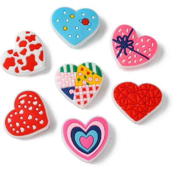 LiQunSweet 15 Pcs 15 Styles Christmas Theme Silicone Beads Santa Claus Tree Socks Snowman Snowflake Beads for DIY Jewelry Keychain Pen Craft