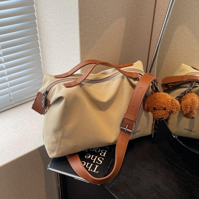 

Leisure Crossbody Tote Bag with Large Capacity - Simple Commuter Single-shoulder Bag without pendant хакі