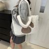 Large Capacity Plush Tote Bag Women Winter New Street Fashion Shoulder Bag