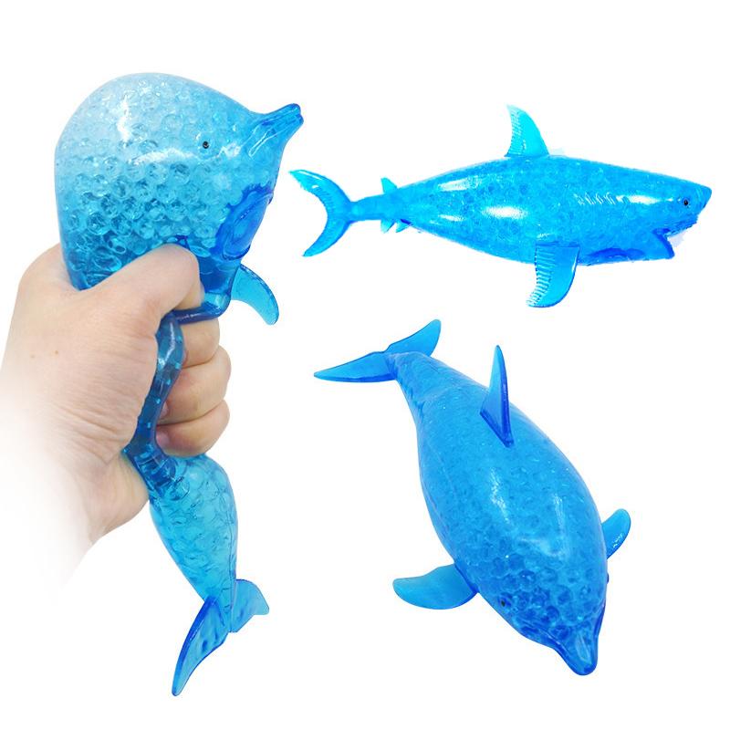 2026 Squishy Shark Stress Balls Dolphin Squeeze Ball Stretchy Stress Squish Ball Sea Animal Squeeze Squishy Toys for Kids Adults