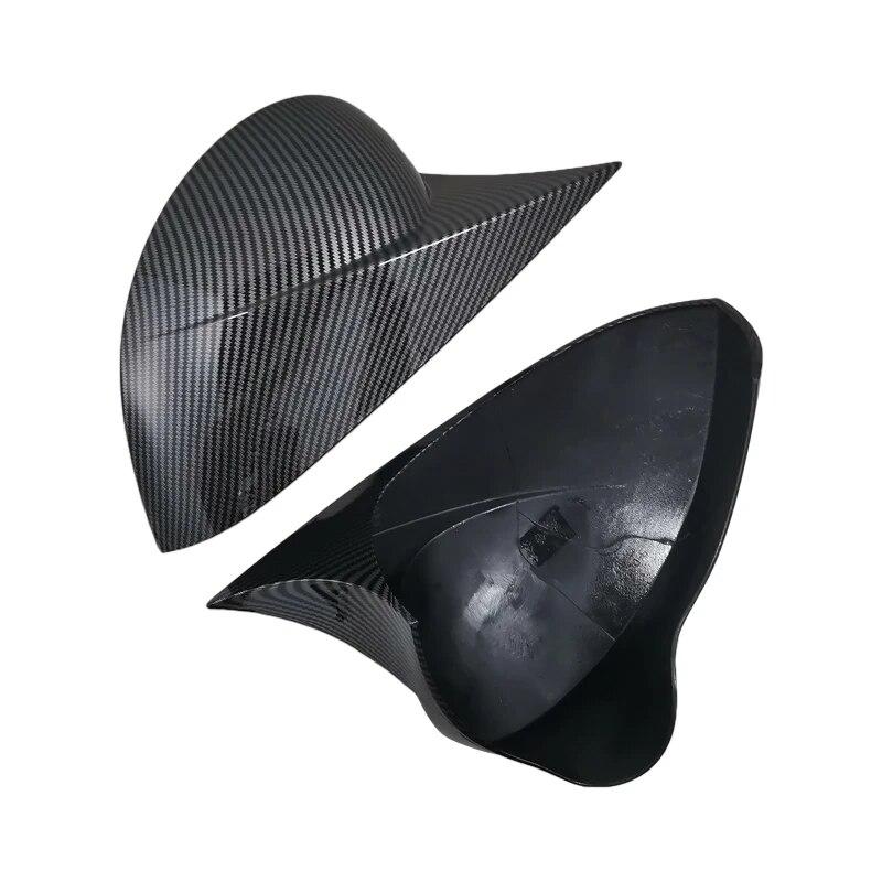 For Seat Ibiza MK4 2pcs Gloss Car Rear View Mirror Cover Caps Ibiza 6J 6P SC ST MPI TSI TDI Coupe Estate Hatchback 2008-2015