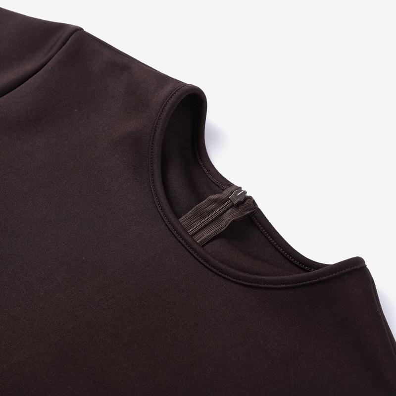 Elegant Knit Spliced Long Dress Women Fashion O-neck Half Sleeve Pleated Party Dresses 2025 Spring Summer Lady Commute Robes