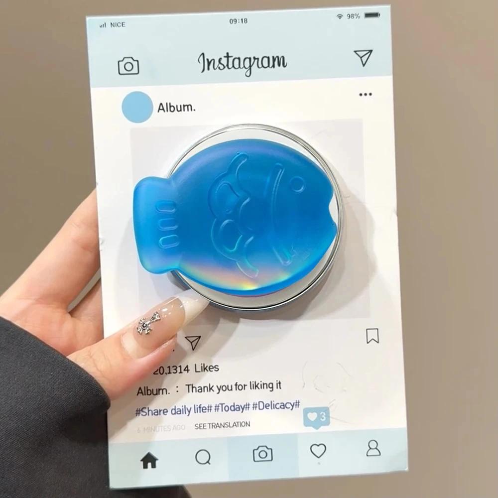 Korean Cute 3D Gradient Taiyaki For Magsafe Phone Grip Tok Stand For iPhone 16 Pro Support Magnetic Wireless Charging Holder