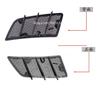 Hood Air Vent Grill 1648804305 1648804405 For Mercedes Benz W164 W166