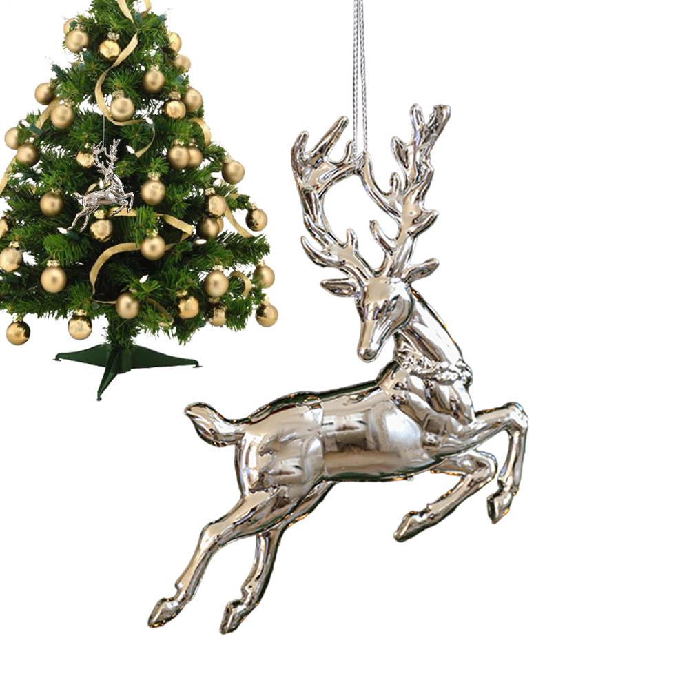 Christmas Ornaments Glossy Christmas Decor Seasonal Pendants Charm For Home Winter Holiday Porch Window Front Door Tree