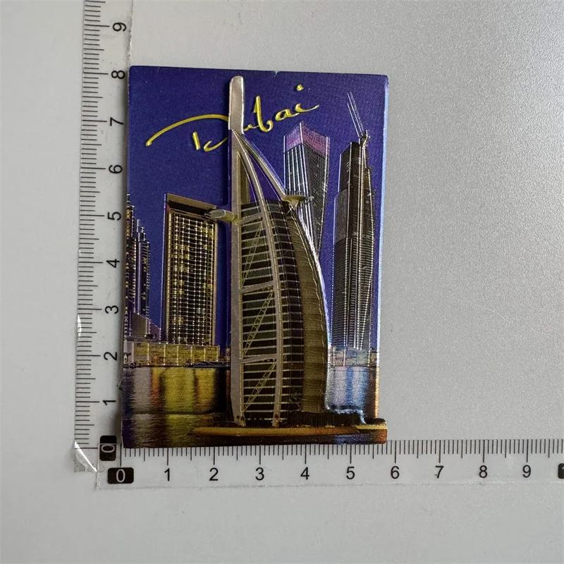 Dubai Turistic Suveniruri Magneți de Frigider Turnul Khalifa Arabia Saudită Frigider Magnet Comemorativ Autocolante Home Decoration