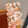 8/9pcs/Set Plush Hairpins Cute Colorful Knitting Flowers Plaid Fruits Barrettes Hair Clip for Hair Accessories Sets