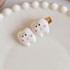 Tooth Hair Snap Clip Y2K Girls Accessories Sweet Handmade Hairpin Women Girl