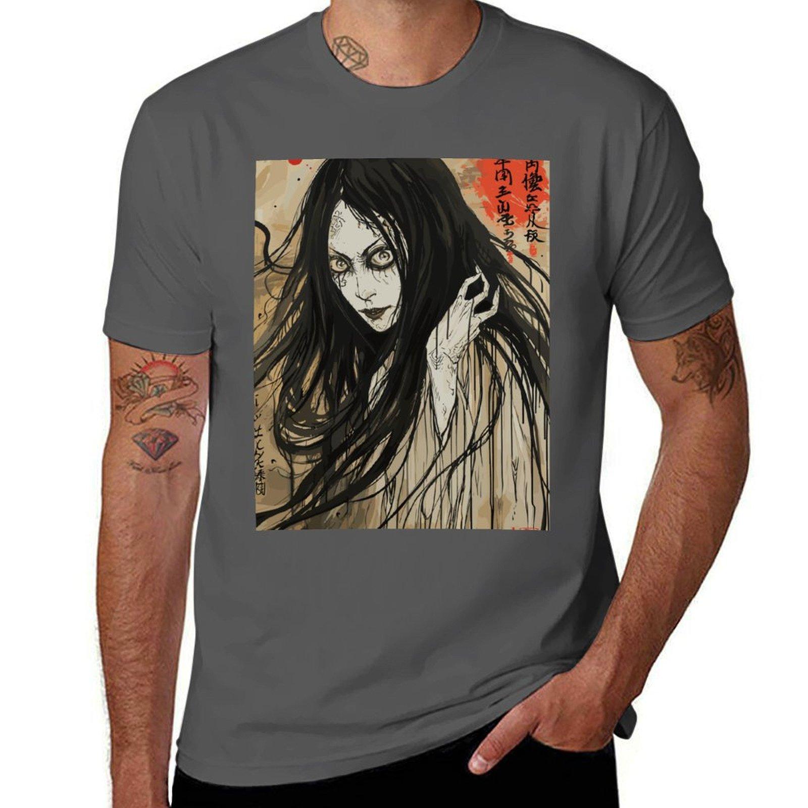

A Japanese Yurei Ghost Art 03 T-Shirt man t shirt luxury man t shirts for men man t shirt cotton high quality T-Shirt 4XL